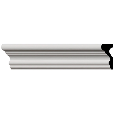 PML03X02TR 3-3/8"H x 1-5/8"P x 94-1/2"L Traditional Panel Molding