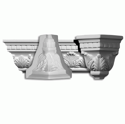 Miterless Matching Corner Blocks For MLD04X03X05DE Crown Molding