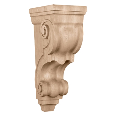5"W x 6-3/4"D x 14"H Large Traditional Wood Corbel