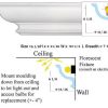 Crown Moulding -12" 7-11/16'' profile (12 Inch Sample of AB154)