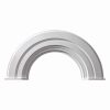Fypon 10 inches Decorative End Caps Half Round Arach Trim