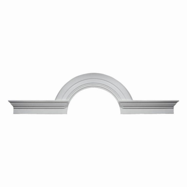 AR36X10MFL108 ARCH, Fypon 10" Decorative W/Flankers 36" ID x 28" H x 108" W