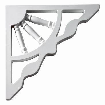 Fypon BKT12X12GP Smooth Decorative Gable Bracket