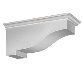 Fypon BKT13X6 Smooth Decorative Corbel Bracket