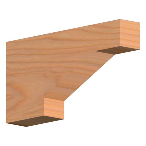 Fypon Stainable BKT12X18X3X1S Smooth Rustic Bracket