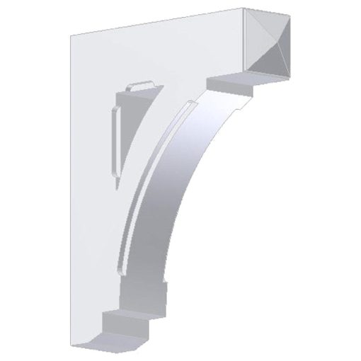 Fypon BKT20X24X5 Smooth Cove Arch Bracket