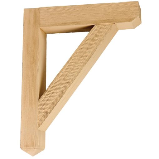 Fypon BKT24X18X4S Corbel Timber Stainable Rustic Bracket