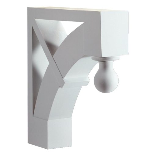 Fypon BKT24X24X5 Smooth Arched Post Bracket