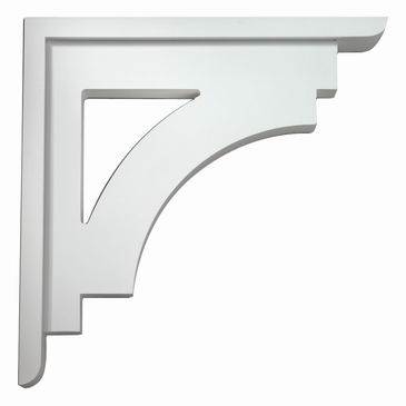 Fypon BKT25X25 Decorative Smooth Cove Arch Bracket