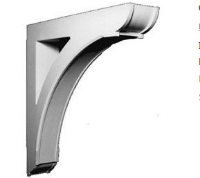 Fypon BKT36X36 Smooth Massive Arch Bracket