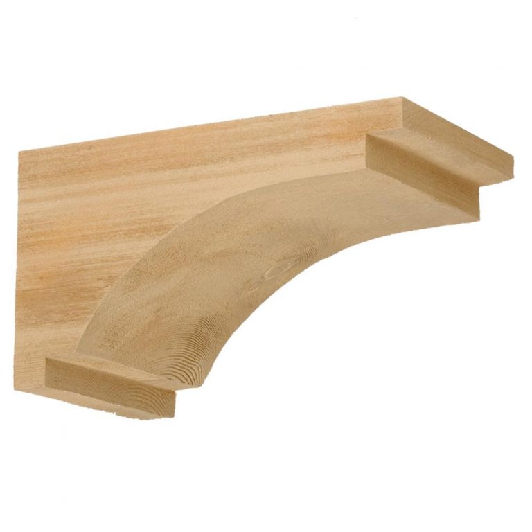 Fypon COR7X13X7S Smooth Stainable Rustic Bracket