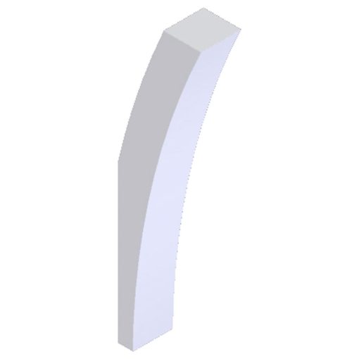 Fypon BKT8X29X4 Smooth Decorative Knee Brace Bracket