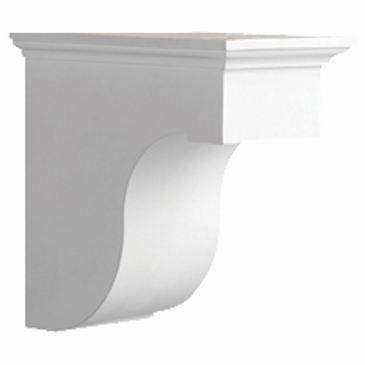 Fypon BKT8X8X4 Smooth Cove Arch Traditional Bracket