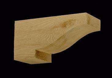 Fypon COROGA15X7S Standard Woodgrain Stainable Rustic Corbel