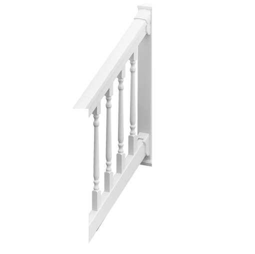 Colonial QuickRail STAIR Rail Kits [WHITE]