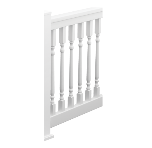 Colonial QuickRail Straight Rail Kits [WHITE]