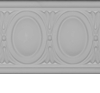 CHA05X01EG 5 5/8"H X 1 1/8"P X 96 1/8"L, (3 1/4" REPEAT), EGG & DART CHAIR RAIL