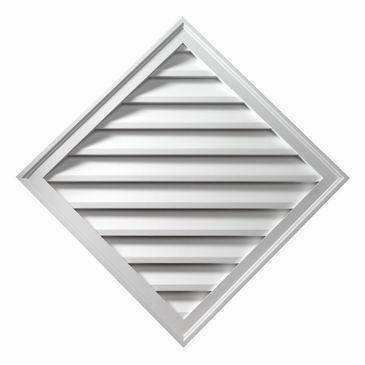 Fypon FDLV24X24 Functional Diamond Louver