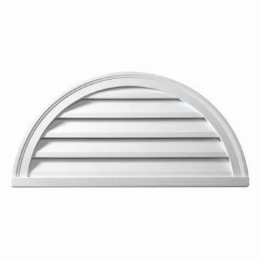 Fypon Functional Brickmould Style Half Round Louver