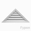Fypon Functional Brick Mould Style Triangle Louver