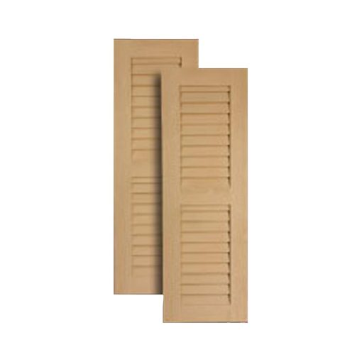 Fypon Stainable Center Rail Timber Louvered Shutter