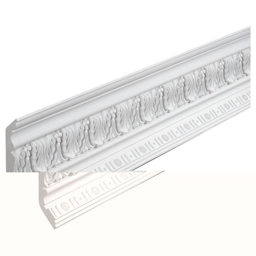 Fypon MLD493-12 Smooth Decorative Crown Leaf Moulding