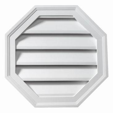 Fypon Decorative Brickmould Style Octagon Louver