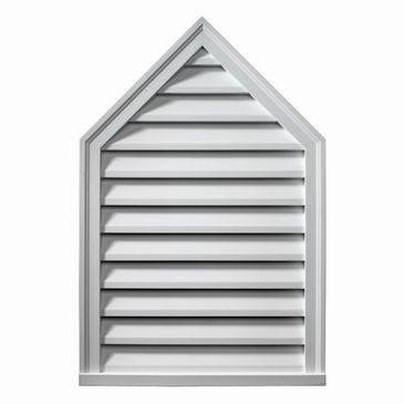 Fypon PLV24X36-12 Decorative Peaked Louver