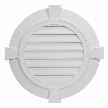 Fypon Decorative Flat Trim Keystones Round Louver