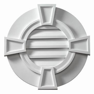 Fypon Trim Keystones Decorative Round Louver