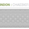 CHA03X01SW 3 7/8"H X 1/2"P X 95 7/8"L, (1" REPEAT), SWINDON CHAIR RAIL