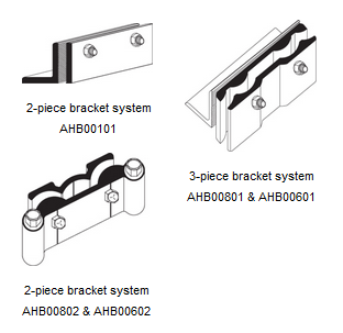Afco Hurricane Brackets for 6" Fluted, Round Aluminum Column