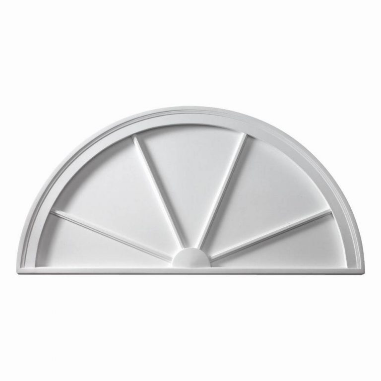 Fypon Smooth Half Round Spoked Pediment