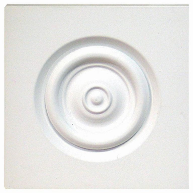 PLINTH BLOCK/ROSETTE, Fypon