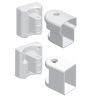 44070DFMBK Multi Angle Bracket Kit for 22.5 to 45 degree applications [WHITE]