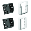 440900DFBK Straight Rail Bracket Kit for QuickRail Systems [WHITE]