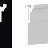 8-5/16" CCM 8 Custom No Nail Crown Moulding Pre-Cut MATCHING CORNERS for (NNCCM8)