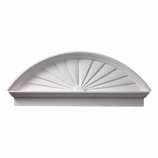 Fypon Combination Bottom Trim Sunburst Pediment