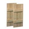 BOARD & BATTEN SHUTTERS, Fypon Rough Sawn Cedar/Stainable 3 Board