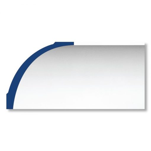 8-1/2"H x 8-1/2"P x 12"F x 94-1/2"L Medway Traditional Smooth Crown Mouldings (12 Inch Sample of MLD08X08X12ME)