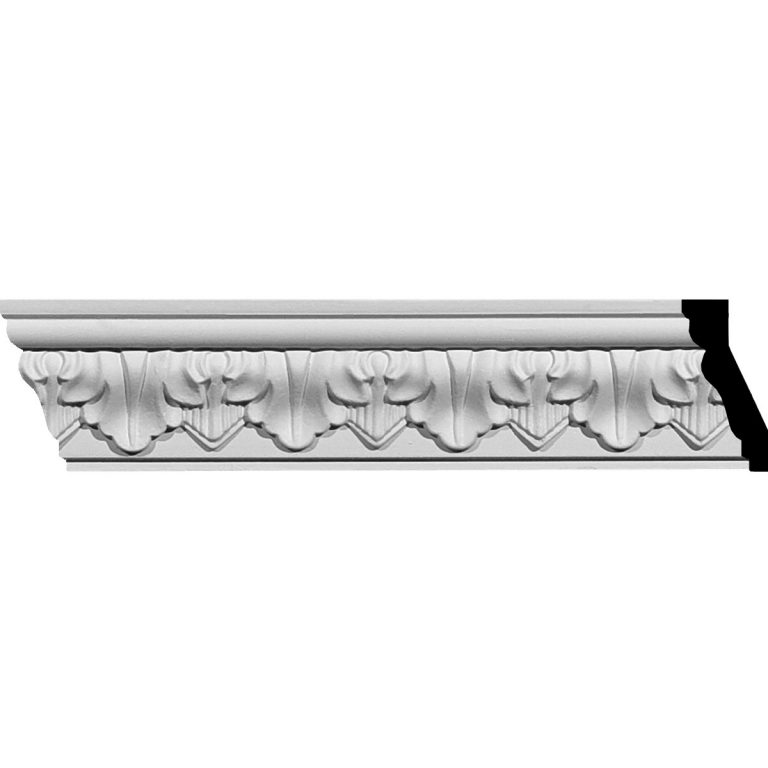 2-5/8"H x 1-1/4"P x 2-7/8"F x 94-1/2"L Ashur Leaf Crown Mouldings (12 Inch Sample of MLD02X01X02AS )