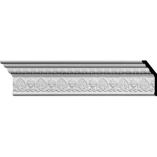 6-3/8"H x 2-1/2"P x 7"F x 94-5/8"L Kirke Crown Mouldings (12 Inch Sample of MLD06X02X07KI)