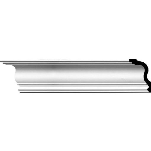 5-1/8"H x 3-1/8"P x 6"F x 94-1/2"L Niobe Traditional Crown Mouldings (12 Inch Sample of MLD05X03X06NI )