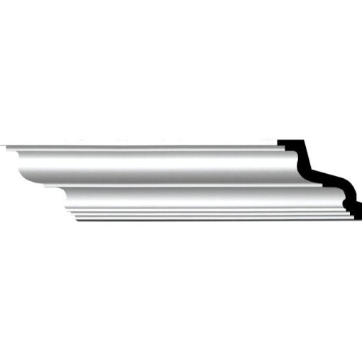 3-7/8"H x 3-7/8"P x 5-1/2"F x 94-1/2"L Gorleen Crown Mouldings (12 Inch Sample of MLD03X03X05GO)