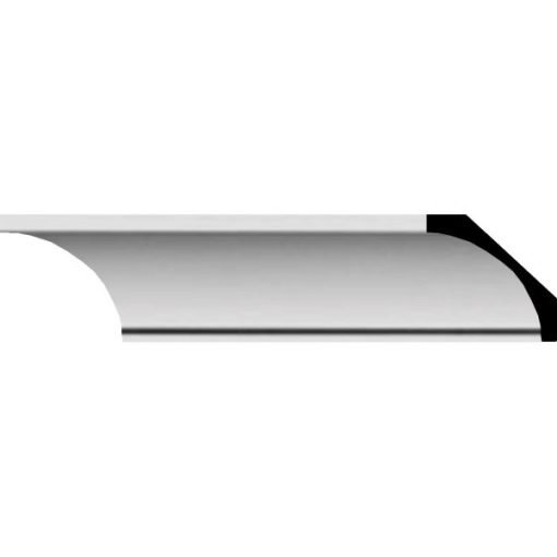 2"H x 1-7/8"P x 2-3/4"F x 94-1/2"L Reece Traditional Smooth Crown Mouldings (12 Inch Sample of MLD02X01X02RE )
