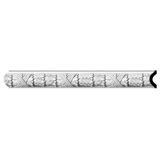 3"H x 1-1/8"P x 96"L Dublin Leaves Panel Mouldings (12 Inch Sample of MLD03X01DU)