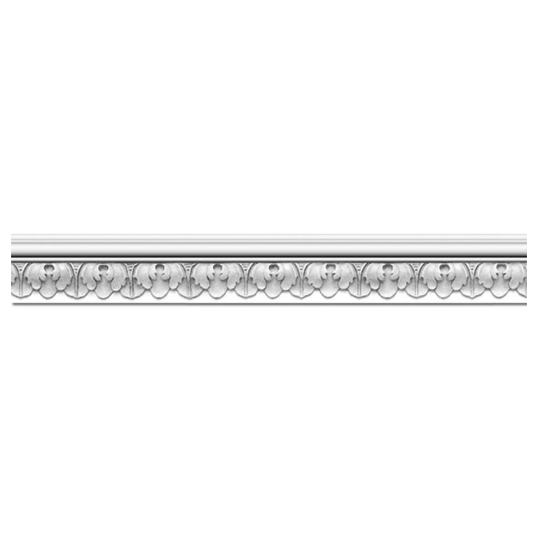 1-7/8"H x 3/4"P x 96"L Blackthorne Acanthus Leaf Chair Rail Mouldings (12 Inch Sample of MLD01X00BL)