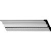 3-1/2"H x 3-1/2"P x 5"F x 96"L Sussex Egg & Dart Crown Mouldings (12 Inch Sample of MLD03X03X05SU)