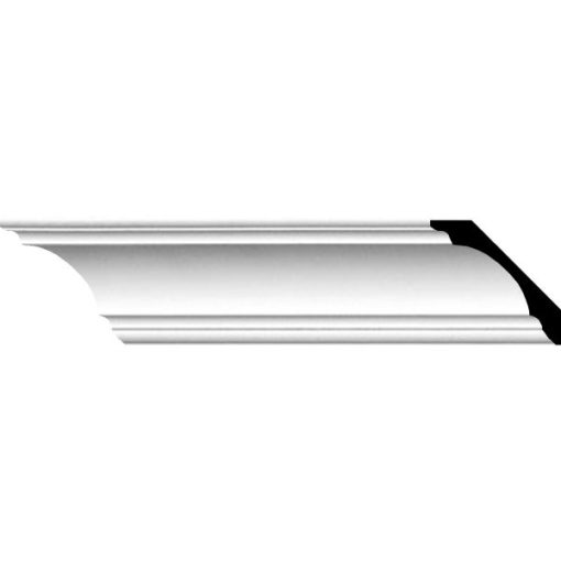 2-1/4"H x 2-1/4"P x 3"F x 96"L Eris Smooth Crown Mouldings (12 Inch Sample of MLD02X02X03ER)