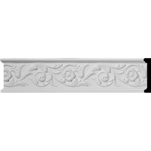 3-1/4"H x 3/4"P x 96"L Delfina Running Leaf Chair Rail (12 Inch Sample of CHA03X00DL)